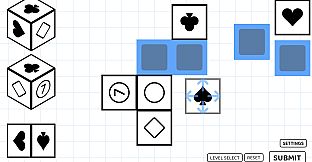 A Puzzle game where you fold Dice