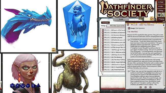 Fantasy Grounds - Pathfinder 2 RPG - Pathfinder Society Scenario #3-15: Cavern of the Sundered Song