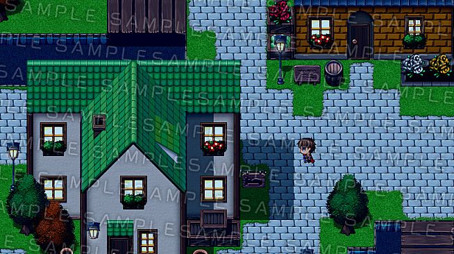 RPG Maker MZ - Krachware Fantasy Town Exterior Tileset