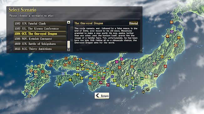 NOBUNAGA'S AMBITION: SoI - Scenario 8 "The One-eyed Dragon"