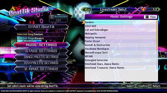 Neptunia Virtual Stars - Unlock All BeatTik Songs