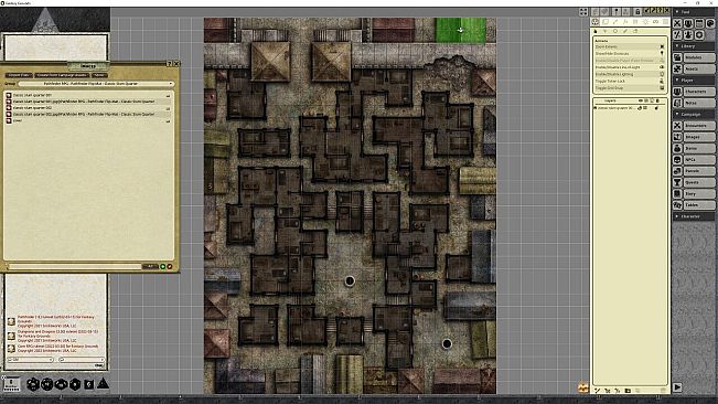 Fantasy Grounds - Pathfinder RPG - Pathfinder Flip-Mat - Classic Slum Quarter