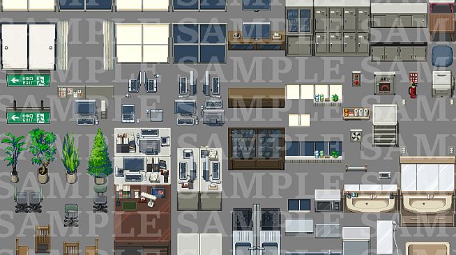 RPG Maker MV - DorapixelMapChips - Modern JP Interiors