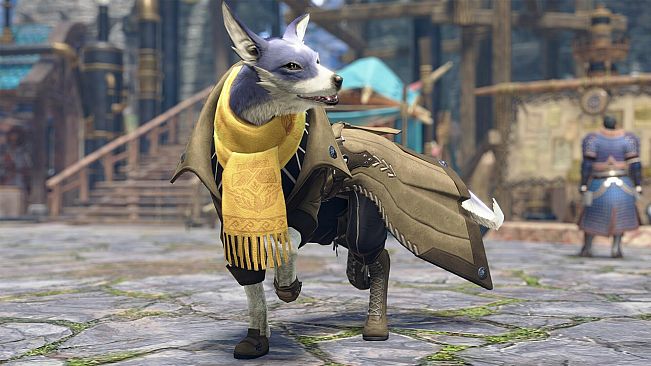 Monster Hunter Rise - "Canyne Fall" Palamute Layered Armor Set