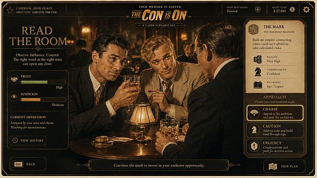 Your Murder Is Served - The Con Is On: A Caper-Scenario DLC