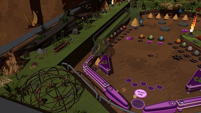 Roxy Raccoon's Pinball Panic - Prehistoric Paradise