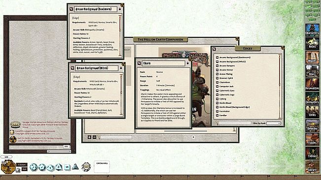 Fantasy Grounds - Deadlands Reloaded: Hell on Earth Companion (Savage Worlds)