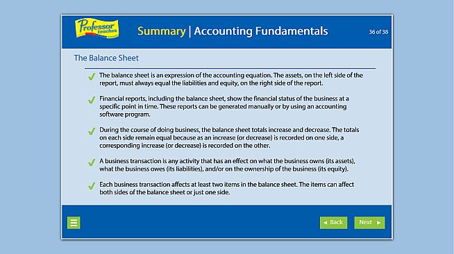 Professor Teaches Accounting Fundamentals