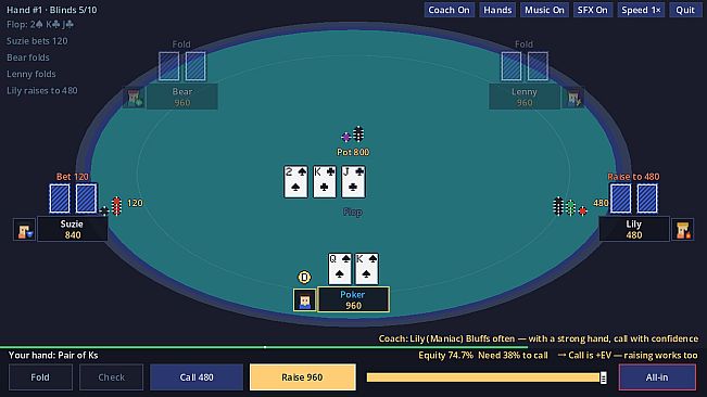 Pixel Hold'em: Poker Coach