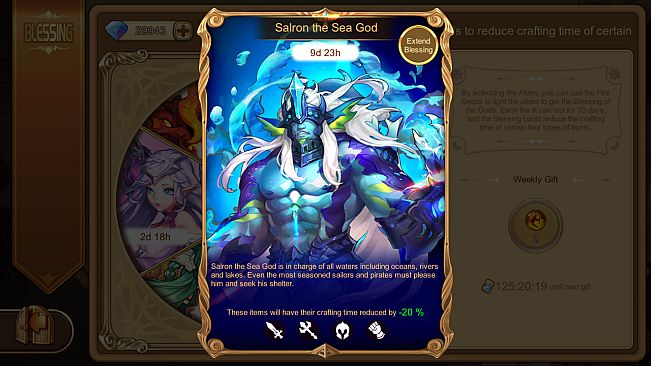 Cadria Item Shop - Blessing of Gods