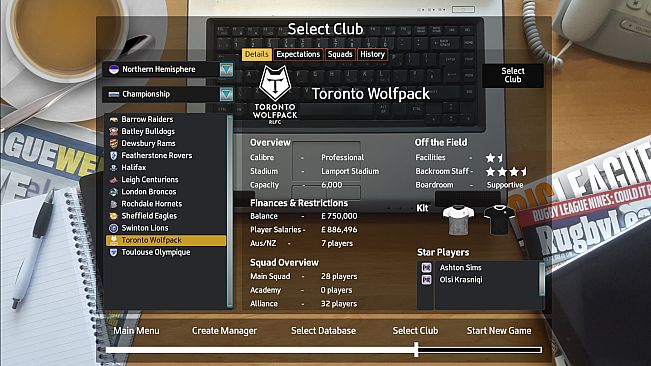 Rugby League Team Manager 2018 - Season 2018 Update