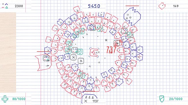 Squared Notebook Fight