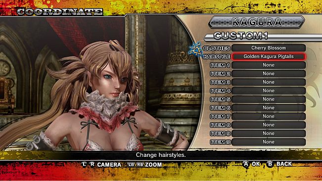 Golden Kagura Pigtails