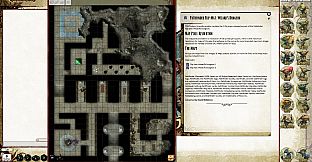 Fantasy Grounds - Pathfinder Flip-Mat: Wizard's Dungeon (Map Pack)