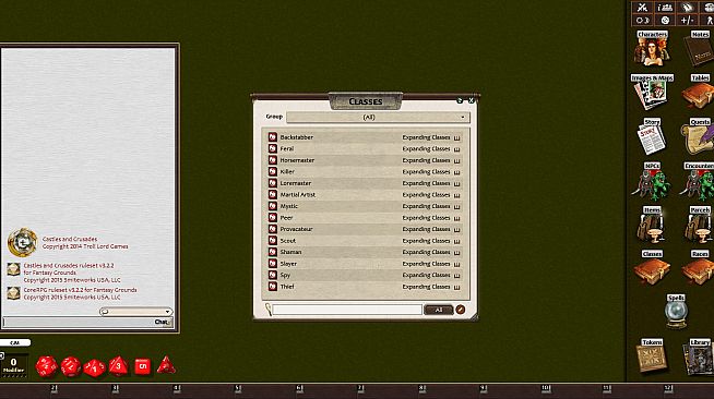 Fantasy Grounds - Expanding Classes (Castles & Crusades)