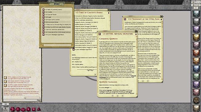 Fantasy Grounds - Mythic Monsters #8: Abyssal (PFRPG)