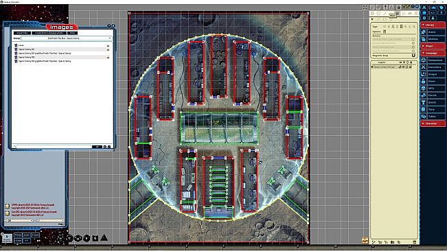 Fantasy Grounds - Starfinder RPG - FlipMat - Space Colony