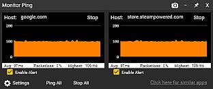 Sticky Apps :: Monitor Ping