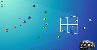 Screen Fish:Desk Water World