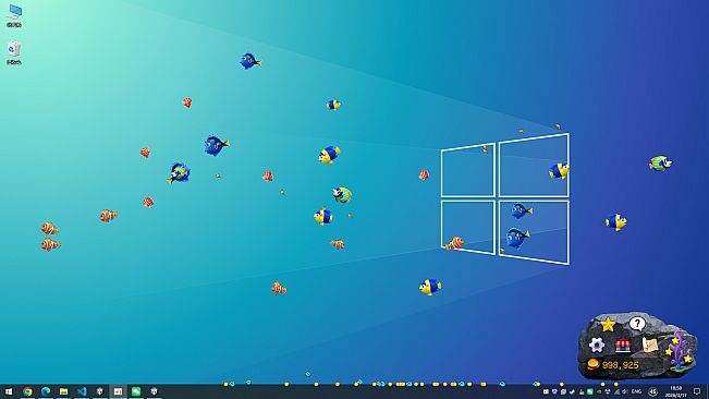 Screen Fish:Desk Water World