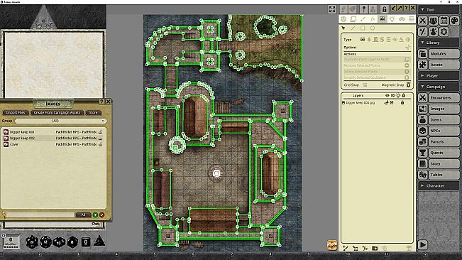 Fantasy Grounds - Pathfinder RPG - Pathfinder Flip-Mat - Bigger Keep