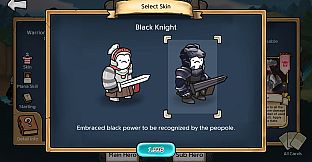 3 Minute Heroes - Black Knight (Warrior Skin)