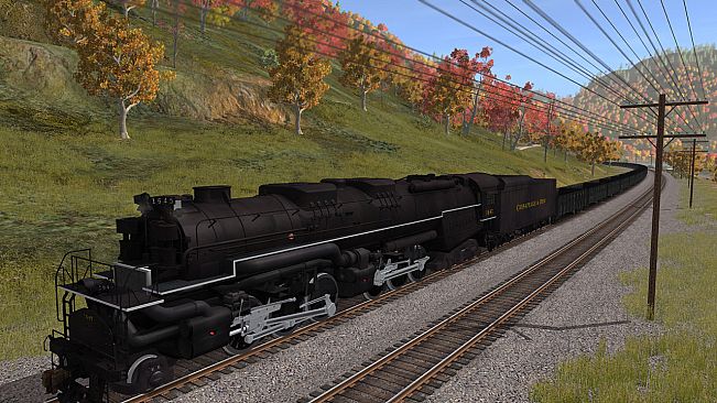 Trainz 2022 DLC - C&O 2-6-6-6 H8 - New River Mining Coal Run