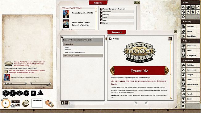 Fantasy Grounds - The Savage Caverns of Tyrant Isle Fantasy Adventure