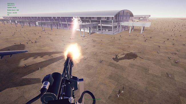 Minigun VS Swarms of the Zombie Apocalypse Simulator