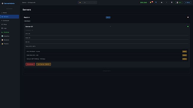 Server-Admin Simulator
