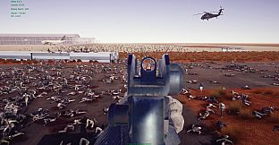Minigun VS Swarms of the Zombie Apocalypse Simulator