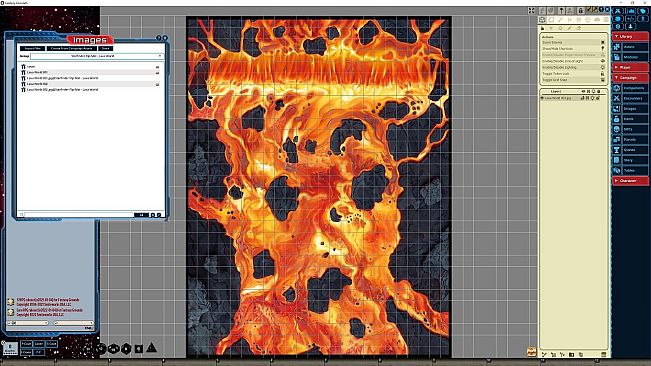Fantasy Grounds - Starfinder RPG - FlipMat - Lava World