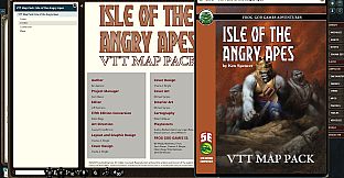 Fantasy Grounds - VTT Map Pack: Isle of the Angry Apes