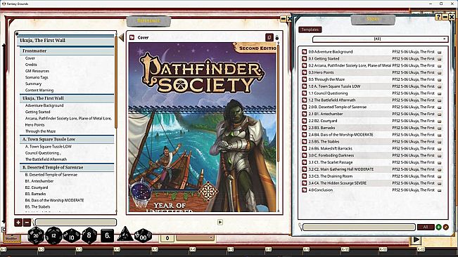 Fantasy Grounds - Pathfinder Society Scenario #5-06: Ukuja, The First Wall