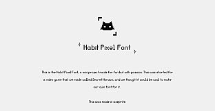 Secret Horizon Habit Pixel Font