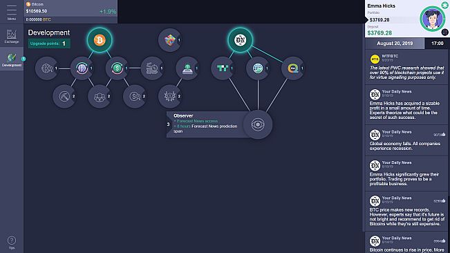 Cryptofall: Investor simulator