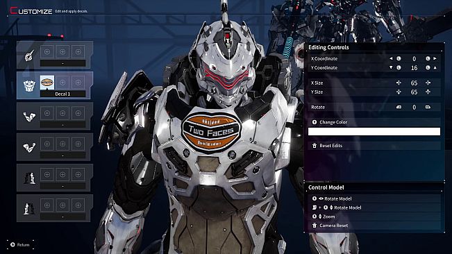 Daemon X Machina: Titanic Scion - Decal Set