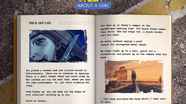 Road 96: Mile 0 - About a Girl