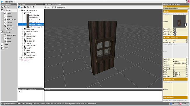 RPG Developer Bakin Mountain Village Pack