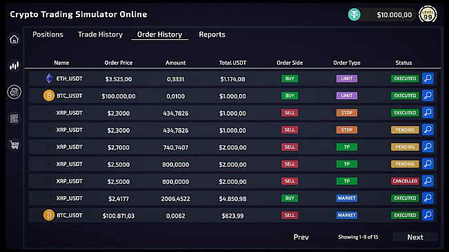 Crypto Trading Simulator
