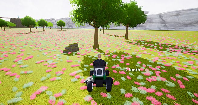 Lawnmower Game: Find Trump