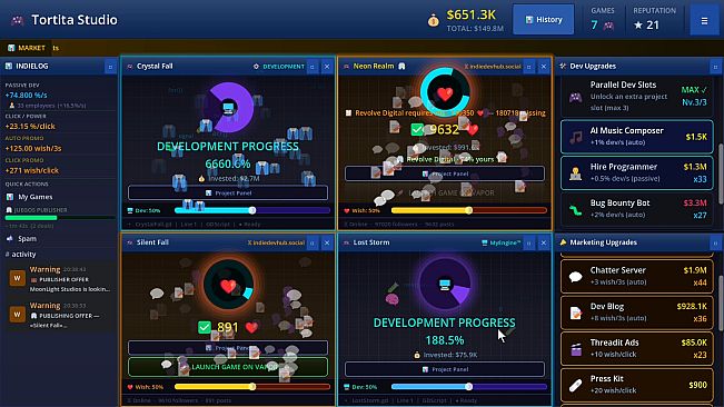 Game Dev Clicker Simulator