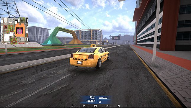 Taxi Simulator in City