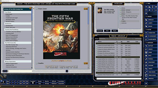 Fantasy Grounds - Traveller - The Fifth Frontier War: Armies of the Fifth Frontier War
