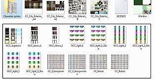 RPG Maker MV - Cyber City: Exterior Tiles