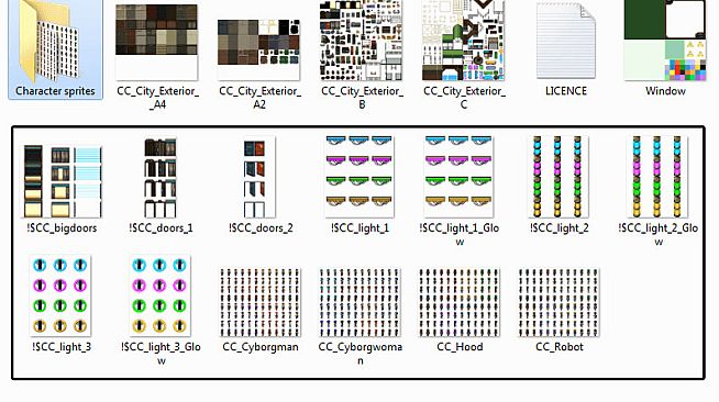 RPG Maker MV - Cyber City: Exterior Tiles