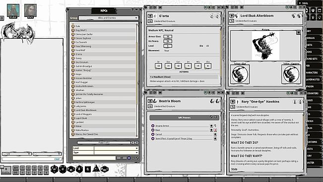 Fantasy Grounds - Allies & Enemies