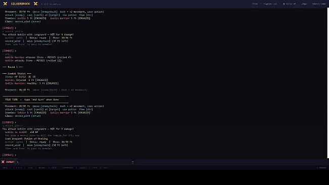 Silverbrook: a Text-Based RPG