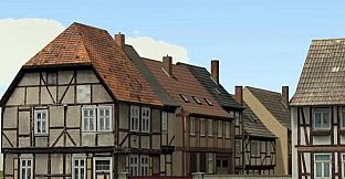Modelset 1 - Railstation, Houses, Barn