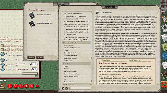 Fantasy Grounds - Call of Cthulhu: Secrets of New Orleans